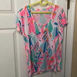Lilly Pulitzer Summer V-Neck Top